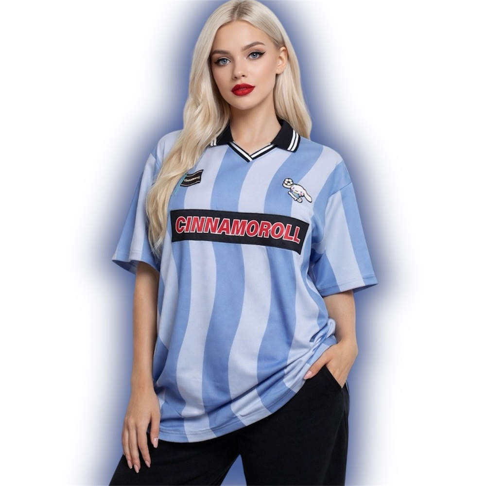 Sanrio Cinnamoroll Striped Soccer Jersey